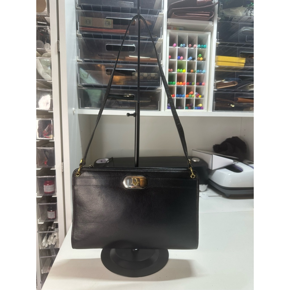 Women's Dior Black Leather Shoulder Bag - Picture 2 of 13